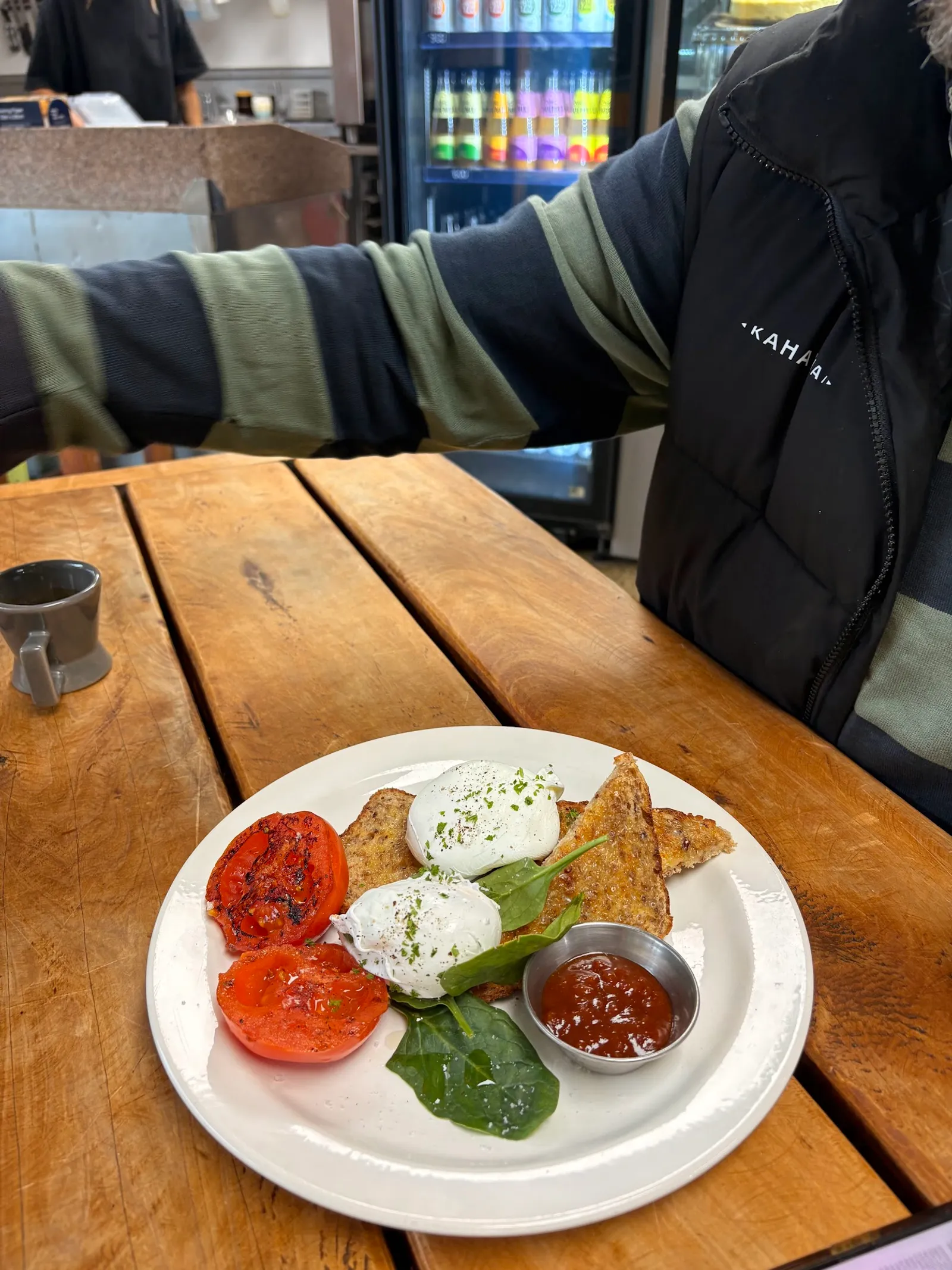 Breakfast dish at Manu café